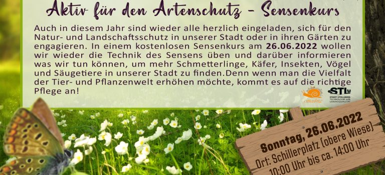 Sensenkurs – Aktiv für den Artenschutz